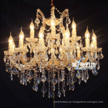 Maria Theresa 12 Braços de Cristal Claro Lustre Lustre de Vidro Luminárias Luminárias Foyer Lustres para Sala De Jantar